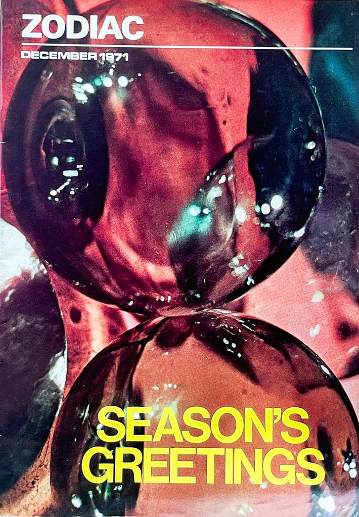 The Zodiac Magazine cover - December 1971