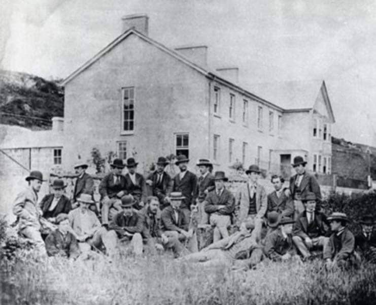 1871 group of people at Porthcurno Telegraph Station